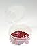 Tidy Crafts 3 inch Diameter Plastic Containers w/Attached Lids-6 Pack -Great for Large Beads, Candy, Hardware, Coins