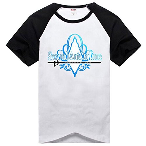 Poetic Walk Anime SAO Sword Art Online kirito Asuna Cosplay Tshirt Tee