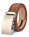 plyesxale Men's Leather Ratchet Dress Belt- Length is Adjustable - Delicate Gift Box (Waist Size:26-36