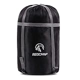 REDCAMP Sleeping Bag Stuff Sack, Black M, L and XL Compression Sack, Great for Backpacking and Camping