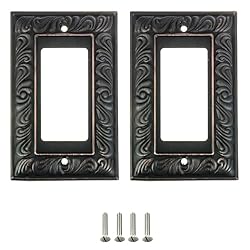 SleekLighting | Beveled Aged Bronze Wall plates