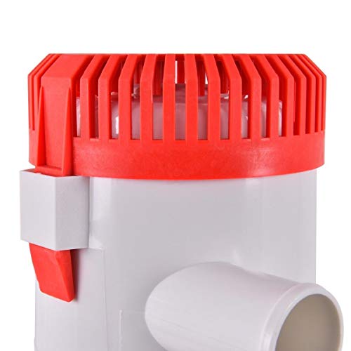 Goplus 3500 GPH 12V Electric Boat Bilge Water Pump Marine Plumbing Submersible 1-1/2" Hose