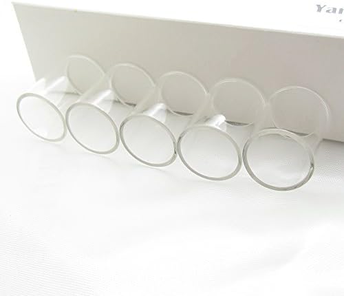 PK of 5 Glass Tubing 22mm O.D / 28mm Long Replacement Glass Tube