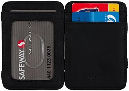 Genuine Leather Magic Wallet Minimalist-MAGIC TALE Men's Front Pocket Wallet with ID window