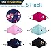 Doteonhome 5Pack Anti Dust Mask for Kids,Comfort Cotton Kids Dustproof Mouth Mask with Adjustable Straps for Outdoor Indoor