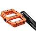 RockBros Lightweight Mountain Bike Pedals Nylon Fiber Bicycle Platform Pedals for BMX MTB 9/16