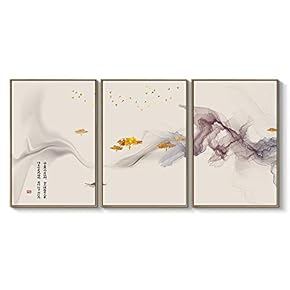 Framed Canvas Wall Art for Living Room, Bedroom Great Abstract Beautiful Landscape Canvas Prints for Home Decoration Ready to Hanging - 16"x24"x3 Panels