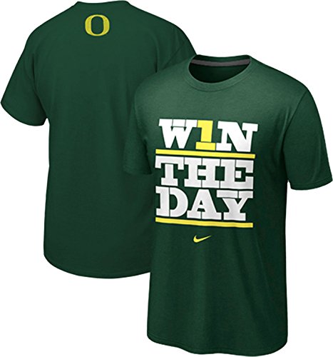 Nike Oregon Ducks NCAA Win The Day My School #1 Local Fan T-Shirt (3XL, Green)