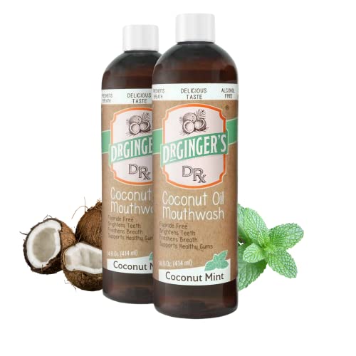 Dr. Ginger's Coconut Oil Pulling Mouthwash, AllNatural Oil Pulling