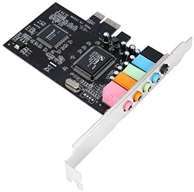 Sylvialuca 32-bit PCI-e Express x1 Bus Interface PCI-E 5.1 Channels CMI8738 Chipset Audio Digital Audio Sound Card