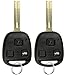KeylessOption Key Fob Replacement for 1998 1999 2000 2001 2002 2003 2004 2005 Lexus ES300 GS300 GS400 GS430 IS300 LS400 Remote, 3-Button HYQ1512V, Locksmith Required (2-Pack)