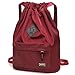 Peicees Waterproof Drawstring Sport Bag Lightweight Sackpack Backpack for Men and Women