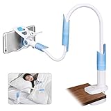 Gladle Cell Phone Clip Holder, Universal Mobile Phone Bracket, Flexible Long Arm Lazy Bracket for 3.5-6.3 Phones, Free Rotating Mount For Bed, Desk, Office, Kitchen