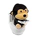 Solar Power Motion Toy - Monkey on Toilet - Black