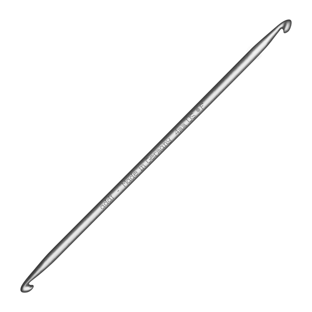 Addi 265-7 6 Double-Headed Tunisian Crochet Hook 6mm, Metal, Aluminium