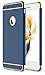 RORSOU iPhone 6s Plus Case,iPhone 6 Plus Case,3 in 1 Ultra Thin and Slim Hard Case Coated Non Slip Matte Surface with Electroplate Frame for Apple iPhone 6/6s Plus(5.5') - Blue and Gold