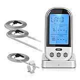 Benewell Wireless/Instant Read Meat Thermometer with Dual Probe for Smokerï¼ŒPerfect for Grilling or Kitchen Use