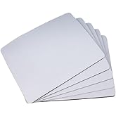 White Sublimation Mouse Pad, 8.7 x 7.1 inches, Blank Rectangle with Wrist Rest,Blank Rectangular Pad for Heat Press Transfer | DIY Craft Printing Surface and Office Desk Accessories with Wrist Rest