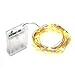 INST Micro LED 30 Lights Battery Operated on 5ft Long Copper Color String Wire (Warm White)