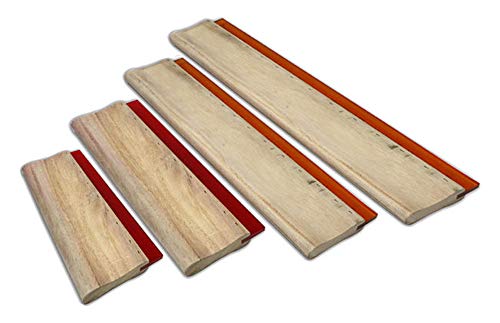 Silk Screen Printing Squeegee Ink Scraper Scratch Board 75 Durometer 4 pcs/Set - 6.3" / 9.4" / 13" / 18"