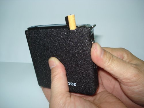 New 20 pack Automatic Loading Cigarette Case Dispenser With Built in Torch Lighter- FOR KING SIZE CIGARETTES (GD-1077 , FREE CAR sticky pad for Phone PDA MP3 MP4)