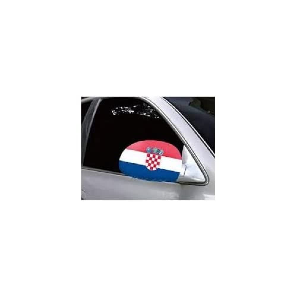 AZ FLAG - Croatia Car Mirror Flag - 2 Pieces - Polyester and Spandex Croatian Small Flag for Car mirrors - Elastic