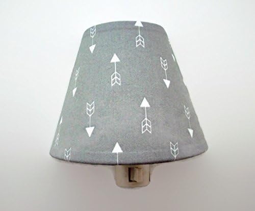 Tribal Arrows Night Light - Woodland Nursery Decor - Boys Bedroom Decoration - Grey White