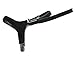 Detachable Shoe Straps - To Hold Loose High Heeled Shoes, Wedges and Flats (Black Suede Classic Velcro)