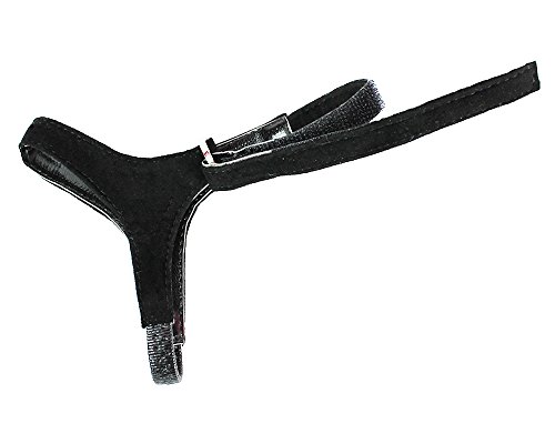 Eliza May Detachable Shoe Straps - to Hold Loose high Heeled Shoes, Wedges and Flats (Black Suede Classic)