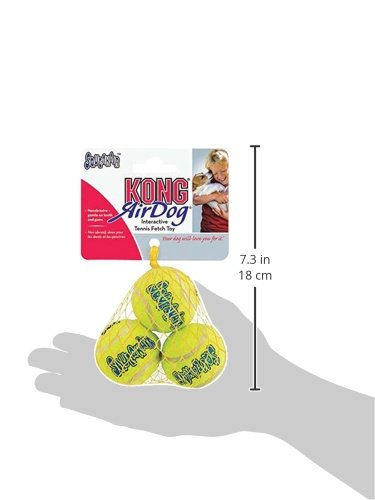 KONG Air Dog Squeakair Dog Toy Tennis Balls, X-Small, 3-Pack