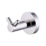 KES SUS304 Stainless Steel Coat Hook Double Towel/Robe Clothes Hook for Bath Kitchen Garage Heavy Duty Wall Mounted, Polished Finish, A2161