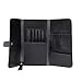 Anself Hair Scissor Bag Pro Leather Scissors Waist Pack Hairdressing Tool Pouch Holder Case Black/Brown Random
