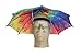 Funbrella Hats - TIE DYE Umbrella Hat - The Funkadelic - Rain Sun Resistant - Easy Elastic Fit for Adults & Kids - Umbrella Hats for a Costume Party, Festival, Fishing, Hiking and the Beach