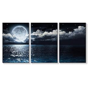 for Living Room Bedroom Home Artwork Blue Ocean...