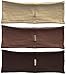 3-pack hBand Warm Earth-Tone stretchy headbands (dark chocolate, brown, beige) for yoga, exercise, sports or any activities by Absolute Yogi