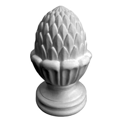 Ekena Millwork FIN04X07BL 4 1/8-Inch OD x 7-Inch Blackthorne Finial