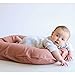 Snuggle Me Organic | Baby Lounger & Infant Floor Seat | Newborn Essentials | Organic Linen, Fiberfill | Rosewood
