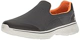 Skechers Performance Men's Go Walk 4 Incredible Walking Shoe, Charcoal/Orange, 9 M US
