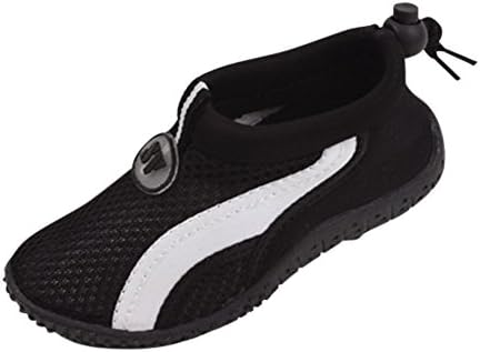 Childrens Wave Slip On Water Exersize Shoes (13, Black)