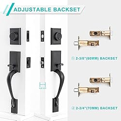Natsukage Front Door Handle Double Door Lock Set
