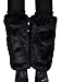 Simplicity Women's Winter Faux Fur Leg Warmers Fuzzy Boots Cuffs Cover, Black