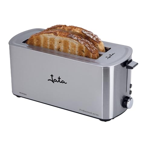 Jata Tt1046 Long Grille-Pain Laro Deux Tranches, Acier Inoxydable, Gris