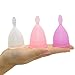Fairyfox Cup Menstrual Set of 2 Cups, With 1 Carry Bags (large, 1 Purple&1 Pink)