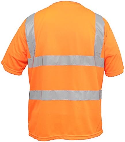 Nara Safe Men's T-Shirt, High Viz Visibility, Short sleeve, Reflective Workwear