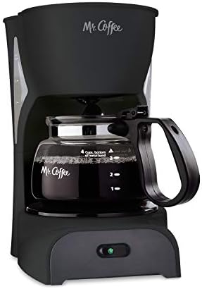 Mr. Coffee DR5 4-Cup Coffeemaker, Black 