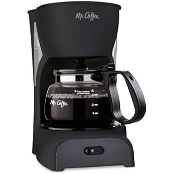 Mr. Coffee Simple Brew Coffee Maker|4 Cup Coffee Machine|Drip Coffee Maker, Black