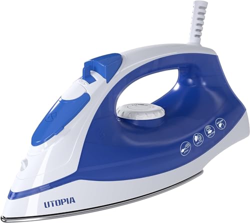 Utopia Home Steam Iron for Clothes - Non-Stick