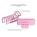 HaloVa Hair Roller, Professional Self Grip Hairdressing Curlers, Compact Salon Hair Rollers for Long Short Thick Thin Hairr, Yellow, Set of 6