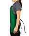 KNG Kelly Green 3 Pocket Adjustable Bib Apron for Men and Women