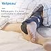 Velpeau Air Gel Foam Ankle Stabilizer Support Brace for Sprained Ankle, Ligament Injury, Tendonitis, Adjustable Rigid Stirrup Ankle Splint for Women and Men (Gel Version, Large, Left Foot)